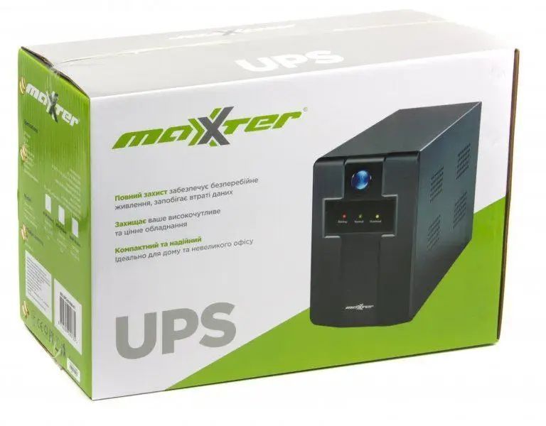 Джерело безперебійного живлення Maxxter MX-UPS-B1500-01 1500 VA Basic Series ART-3961 фото